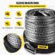 Buy Synthetic Winch Cable Rope, 11.8ft x 3/8" Tensile Strength 20500lbs Synthetic Winch Line, Gross Weight 9.8lbs Gray Synthetic Winch Rope for ATV Truck