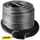 Koop Synthetische lierkabel, 28,95 m x 9,5 mm treksterkte 20500 lb synthetische lierlijn, brutogewicht 4 kg grijze synthetische lierkabel voor vrachtwagen ATV