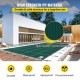 Buy Safety Pool Cover Cover Size 5.47 x 11.47 m, Pool Cover Pool Size 4.87 x 11 m, Pool Tarp, for All Types of Pools such as Home, Garden, Hotel