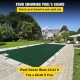 Comprar Cubierta rectangular de malla de seguridad para piscina, 20x40 pies, verde, invierno, exterior