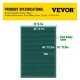 Comprar Cubierta rectangular de malla de seguridad para piscina, 20x40 pies, verde, invierno, exterior