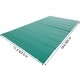 Buy Safety Pool Cover, Size 3.5 x 6 m Rectangular Pool Cover, Pool Size 3.2 x 5.7 m Green PVC Pool Cover, Easy to Install and Prevent Debris