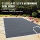 Kaufen Sie 3,5 x 6 m rechteckige Sicherheits-Poolabdeckung aus Carbon-PVC