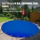 Koop Zwembadveiligheidsafdekking Diameter 4,5 m Rond PVC Blauw