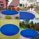 Buy Safety Cover for Swimming Pool Diameter 4.5 m Round PVC Blue