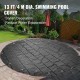 Buy Safety Pool Cover Diameter 4m Round Pool Cover, Pool Size 3.7m Diameter Charcoal Color PVC Pool Cover, Easy to Install and Prevent Debris