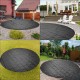 Buy Safety Pool Cover Diameter 4m Round Pool Cover, Pool Size 3.7m Diameter Charcoal Color PVC Pool Cover, Easy to Install and Prevent Debris