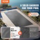 Buy 4 x 8m Safety Pool Cover, PVC Material Charcoal