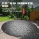 Buy Safety Pool Cover, 7m Diameter Round Pool Cover, 6.7m Pool Diameter Charcoal Color PVC Pool Cover, Easy to Install and Prevent Debris and Leaves