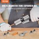 Buy 3/8" to 1-1/8" HAVC Hydraulic Pipe Expander Kit with 7 Expanding Heads Deburring Tool Tube Cutter for Copper Aluminum Brass Soft Steel Pipes