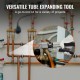 Buy 3/8" to 1-1/8" HAVC Hydraulic Pipe Expander Kit with 7 Expanding Heads Deburring Tool Tube Cutter for Copper Aluminum Brass Soft Steel Pipes