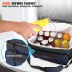 Comprar Bolsa térmica 24 latas Bolsa térmica portátil à prova d'água 31x23x24,5 cm 600D Oxford PEVA Bolsa térmica com alça de ombro com zíper Bolsa térmica lateral macia para piquenique, camping, viagens, praia