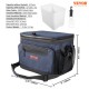 Buy Insulated Cooler Bag 24 Cans Waterproof Portable Cooler Bag 31x23x24.5cm Oxford 600D PEVA Cooler Bag with Zipper Shoulder Strap Soft Sided Cooler Bag for Picnic, Camping, Travel, Beach