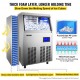 Buy Ice Maker Commercial Ice Making Machine 60KG/24H Stainless Steel ABS Intelligent Control Panel Snow Making Machine