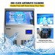 Comprar Máquina de Hielo de Acero Inoxidable+ABS, Trituradora de Máquina de Hielo Comercial, 220V, Máquina para Hacer Hielo, 70 / 24H, con Panel de Control LCD Inteligente, para Cafeterías Bares etc