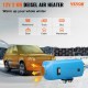 Buy 12V 2KW Diesel Car Heater Aluminum Diesel Air Heater with LCD Switch for Boats Bus Blue