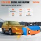 Buy 12V 8KW Diesel Car Heater Aluminum Diesel Air Heater with LCD Switch for Boats Bus Orange