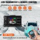 Buy 12V 8KW Diesel Car Heater Aluminum Diesel Air Heater with LCD Switch for Boats Bus Orange