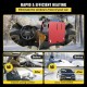 Buy Diesel Car Heater 12V 2KW Aluminum Diesel Air Heater with LCD Switch and 1 Air Outlet Stationary Heating for Trucks, Caravans, Boats, Caravans