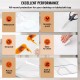 Buy Clear PVC Waterproof Tablecloth 2.4 x 1.1m, Thick Transparent Plastic Tablecloth with 2mm Thickness, Water Resistant Rectangular Transparent Tablecloth for Kitchen Table, Desks