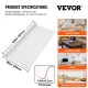 Buy Clear PVC Waterproof Tablecloth 2.4 x 1.1m, Thick Transparent Plastic Tablecloth with 2mm Thickness, Water Resistant Rectangular Transparent Tablecloth for Kitchen Table, Desks