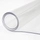 Koop Transparant waterdicht PVC tafelkleed 2,4 x 1,1 m, dik transparant plastic tafelkleed met dikte 2 mm, waterdicht rechthoekig transparant tafelkleed voor keukentafel, bureaus