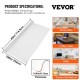 Buy Clear PVC Waterproof Tablecloth 2.5 x 1.1m, Thick Transparent Plastic Tablecloth with Thickness 1.5mm, Water Resistant Rectangular Transparent Tablecloth for Kitchen Table, Desks