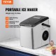 Buy Ice Machine Portable Ice Maker 12kg/24 Hours 9 Ice Cubes in 7 Minutes Food Grade Ice Maker