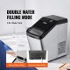 Buy Ice Machine Portable Countertop Ice Maker 15kg/24h 9 Ice Cubes in 7 Minutes Food Grade Ice Maker