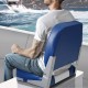 VEVOR Asiento plegable para barco Asiento de piloto con respaldo bajo Sentado Pesca impermeable