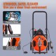 Buy Electric Drain Blaster 23m x 12.7mm Pipe Cleaner Machine Automatic Power Supply with 4 Foot Pipe Cutters for 2.54-10.16 cm Pipes Sewer Toilet