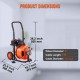 Buy Electric Drain Blaster 23m x 12.7mm Pipe Cleaner Machine Automatic Power Supply with 4 Foot Pipe Cutters for 2.54-10.16 cm Pipes Sewer Toilet