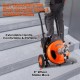 Buy Electric Drain Blaster 15m x 9.5mm Pipe Cleaner Machine Automatic Power Supply with 4 Foot Pipe Cutters for 2.54-10.16 cm Pipes Sewer Toilet