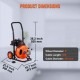 Buy Electric Drain Blaster 15m x 9.5mm Pipe Cleaner Machine Automatic Power Supply with 4 Foot Pipe Cutters for 2.54-10.16 cm Pipes Sewer Toilet