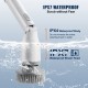 Buy Electric Cleaning Brush 2 Modes 280 & 380 RPM, Adjustable with 4 Replaceable Brush Heads and Adjustable Extension Handle 1055-1190mm, Waterproof 90°, 135° & 180° Angle, Bathroom