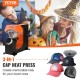 Buy Automatic Hat Heat Press Machine 3 Heat Pads 310W/220V Heat Press Sublimation Machine