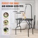 Buy Foldable Pet Grooming Table 807.7x459.7mm Dog Grooming Table Load Capacity 99.8kg Stainless Steel Dog Grooming Table with 1 Clip 1 Rope 1 Handle