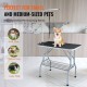 Buy Foldable Pet Grooming Table 914.4x609.6mm Dog Grooming Table Load Capacity 149.7kg Stainless Steel Dog Grooming Table with 1 Clip 2 Ropes 1 Handle