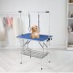 Buy Foldable Pet Grooming Table 914.4x609.6mm Dog Grooming Table Load 149.7kg Stainless Steel Dog Grooming Table with 2 Clips 2 Ropes Storage Basket