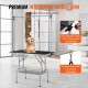 Buy Foldable Pet Grooming Table 1137.9x609.6mm Dog Grooming Table Load 149.7kg Stainless Steel Dog Grooming Table with 2 Clips 2 Ropes Storage Basket