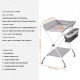 Buy Bathroom Changing Table Baby Changing Table Foldable Diaper Changing Station with Lockable Wheels