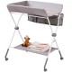 Buy Bathroom Changing Table Baby Changing Table Foldable Diaper Changing Station with Lockable Wheels