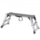 Buy Work Platform 200kg Folding Workbench 100 x 30 x 48.7cm Aluminum Steps Non-Slip Feet Work Table for Car Wash Painting Decoration