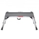 Buy Work Platform 200kg Folding Workbench 100 x 30 x 48.7cm Aluminum Steps Non-Slip Feet Work Table for Car Wash Painting Decoration