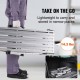 Buy Work Platform Adjustable Height Load 150kg Folding Workbench 100x30x87.7cm Non-Slip Aluminum Step Work Table for Car Wash Painting Decoration