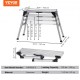 Buy Work Platform Adjustable Height Load 150kg Folding Workbench 100x30x87.7cm Non-Slip Aluminum Step Work Table for Car Wash Painting Decoration