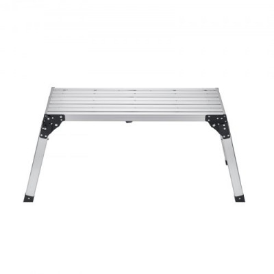 VEVOR Plataforma de Trabajo Altura Ajustable Carga de 150 kg Banco de Trabajo Plegable 100x30x87,7 cm Escalón de Aluminio Antideslizante Mesa de Trabajo para Lavado de Vehículos Pintura Decoración