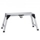 Buy Work Platform Adjustable Height Load 150kg Folding Workbench 100x30x87.7cm Non-Slip Aluminum Step Work Table for Car Wash Painting Decoration