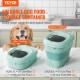 Buy Food Storage Container 25L Capacity Collapsible Rice Food Container PP & TRP Rice Bucket Airtight Pet Food Storage Box with Wheels