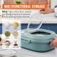 Buy Food Storage Container 25L Capacity Collapsible Rice Food Container PP & TRP Rice Bucket Airtight Pet Food Storage Box with Wheels